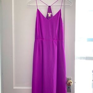 JCrew factory Maxi dress lightweight sleeveless skinny straps double medium slit